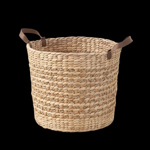 <b>Basket</b> woven water hyacinth and adorned with <b>seagrass</b> Handmade Storage <b>Basket</b> Wholesale eco-friendly Made in Vietnam - Product Image 1