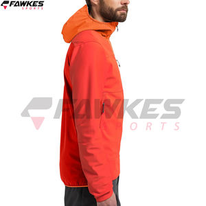 Chaqueta de carcasa blanda para hombre con logotipo impreso con cremallera completa, fabricante OEM, chaqueta deportiva a prueba de viento de carcasa blanda a la venta - Product Image 3