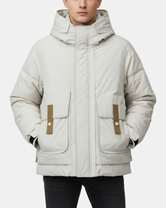 Chaqueta Acolchada Personalizada de Alta Calidad con Estampado OEM para Hombre, con Cuello Alto, Logotipo Frontal, Resistente al Viento e Impermeable, con Bolsillos para Invierno - Product Image 1