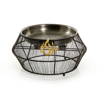 Antike handgemachte Chafing Dish mit Metallplatte Woodem & MOP Food Warmer Buffet Catering Edelstahl hängenden Chafing Dish Deckel