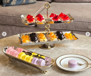 Cuenco decorativo de metal dorado y plateado de acero inoxidable de alta calidad con diseño de forma de flor pulida brillante de Indian Factory - Product Image 6