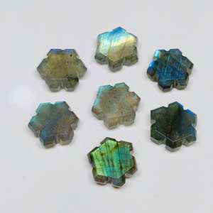 Pierre précieuse en labradorite 100% naturelle, forme fantaisie, sculptée à la main, pour la fabrication de bijoux - Product Image 4