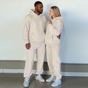 สินค้ามาใหม่ ขายดี ผลิตจากโรงงานโดยตรง ชุดวอร์มเปล่า 100% ผ้าฝ้าย ไซส์อเมริกา รับสกรีนลายตามสั่ง ชุดออกกำลังกายผู้ชาย - Product Image 4