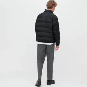 Customized <b>Men's</b> Winter Outdoor <b>Jacket</b> New Fashion Solid Color Hooded <b>Puffer</b> Stand Thickened Waterproof Windproof Long Letter - Product Image 2