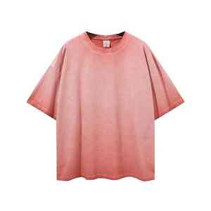 เสื้อยืดผ้ากรดสำหรับผู้ชายเสื้อยืดผ้าฝ้าย100% น้ำหนักมากออกแบบโลโก้ได้ตามต้องการ - Product Image 6