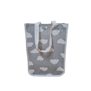 High Quality Custom Logo Pattern Reusable Non-Woven PP Shopping <b>Tote</b> <b>Bag</b> Waterproof Grocery <b>Bag</b> Wholesale Supermarket <b>Medium</b> - Product Image 1