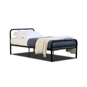 Factory Price U-Bend Headboard Single Metal <b>Bed</b> <b>Frame</b> Strong and Durable <b>Low</b> Cheap Price Malaysia Bulk Buy Supplier - Product Image 1