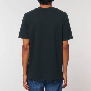 Camiseta de algodón flameado con dobladillo curvo 100% para hombre, camisetas de cuello redondo suaves informales con estilo Premium - Product Image 4