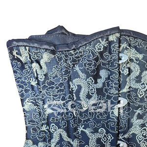 Corsé Gótico Negro con Brocado de Dragón, Estilo Cincher, para Debajo del Busto - Proveedor - Product Image 4