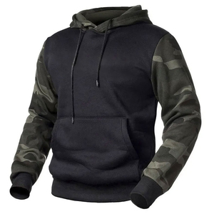 Sweat à capuche épais en molleton 100% coton 400 GSM de haute qualité avec logo personnalisé, coupe classique pour homme, style streetwear hiver - Product Image 3