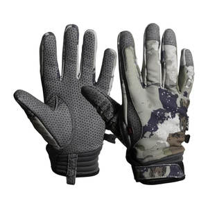 KARIMANS MANUFACTURING Unisex Leather Hunting <b>Gloves</b> <b>Touchscreen</b> Stretch Hook Loop Closure Durable Weather Resistant Large Size - Product Image 1