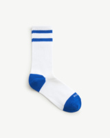 Chaussettes longues décontractées pour hommes, rayées, épaisses, à séchage rapide, en coton et polyester mélangés, respirantes, antibactériennes, taille unique, pour la routine hivernale