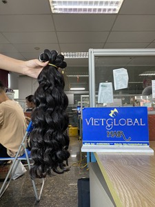 Paquetes de cabello crudo Color negro Onda natural Extensiones de cabello de trama doble Proveedor de cabello crudo vietnamita - Product Image 3