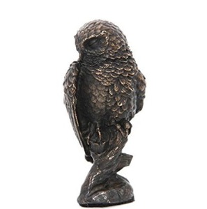 รูปปั้นนกฮูกทำมือรูปปั้นนกสไตล์วินเทจตกแต่งสวนด้วยทองสัมฤทธิ์อุปกรณ์ตกแต่งสวน - Product Image 5