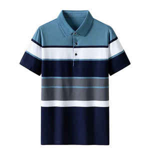 Polos à manches longues pour hommes 100% coton polos de couleur unie pour hommes 2025 polos décontractés classiques pour hommes - Product Image 6