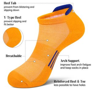 Unisex Casual Crew Spandex/Polyester Summer <b>Socks</b> Men's Black with Cushioning <b>Moisture</b> Wicking Anti-Foul for Business Use - Product Image 5