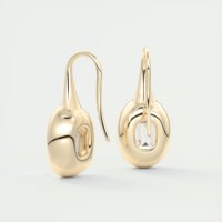 Boucles d'oreilles en forme de goutte d'eau en or jaune massif, lot de 2ct chacun, diamant de laboratoire de 10 ct, 14 ct, 18 ct