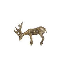 Luxury Gold Brass Deer Statue Metal Reindeer Sculpture Modern <b>Abstract</b> <b>Animal</b> Figurine for Home Living Room Hotel Decoration - Product Image 1