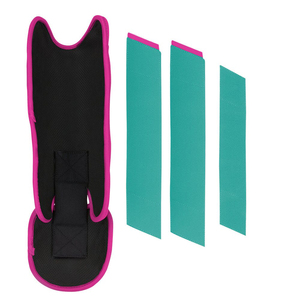 Protège-tibias de baseball en cuir de qualité professionnelle pour les catchers avec couverture du genou, légers et ajustables pour le jour du match - Product Image 6