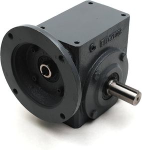 Réducteur de vitesse à vis sans fin bleu à montage sur bride, à arbre creux, rapport 10:1, 5 CV, NMRV030 pour transmission - Product Image 3