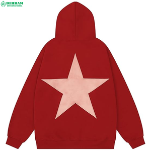 Sweat-shirt unisexe vintage d'hiver à capuche effet vieilli avec strass personnalisés, épaules tombantes, 100 % coton molletonné/éponge française, écologique - Product Image 2