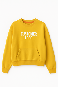 Sweatshirts à capuche unisexes à la mode Sportifs en jaune-Logo personnalisé, disponible en plusieurs couleurs, parfaits pour les familles - Product Image 4