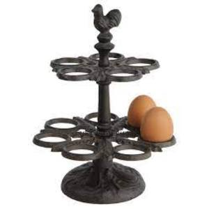 Most Selling Black Color Powder Coated Premium Quality Attractive Look Designer 2 Tier <b>Egg</b> Storage Racks And Holder From India - Product Image 1
