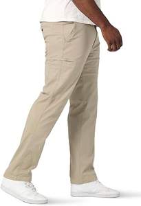 Pantalons et pantalons pour hommes confortables et décontractés Fermeture à braguette boutonnée légère à la taille moyenne Teinte unie avec délavage coloré - Product Image 2