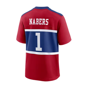 Nueva Camiseta Deportiva de Fútbol Americano para Hombre, Talla Grande, Transpirable, Antibacteriana, de Manga Corta, Estampada y Cosida - Product Image 3