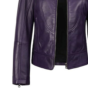 แจ็คเก็ตหนังสำหรับผู้หญิง รุ่นใหม่ปี 2026 สไตล์โดดเด่น ลุคสบายๆ ซิปหน้า คอตั้ง เหมาะสำหรับใส่กลางแจ้ง ระบายอากาศได้ดี ใส่ได้ในฤดูหนาว - Product Image 5