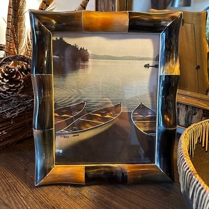 <b>Large</b> Horn Photo <b>Frame</b> Handcrafted Decorative Picture <b>Frame</b> Unique Artisan Design for Home Office and Gifting - Product Image 2