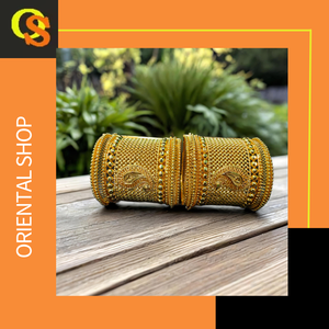 High Quality <b>Bangles</b> <b>Set</b> with 22K Gold Plated Modern Style <b>Bangles</b> <b>Set</b> for Women Wear Jewelry by Exporters - Product Image 3