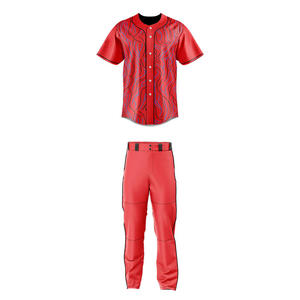 Haute qualité personnalisé Baseball Jersey chemises boutonnées Cheer Team Baseball uniformes Baseball porte - Product Image 4