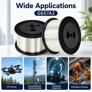 Cable de Fibra Óptica para Drones G657A2, Bobina de Fibra de Baja Pérdida y Ligera para Comunicación de Larga Distancia FPV UAV - Product Image 3
