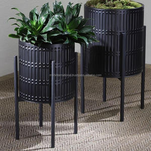 Metal <b>Garden</b> Decorative <b>Planter</b> Floor Flower Pots and <b>Planters</b> Indoor and Outdoor <b>Garden</b> Usage Home Decor Metal Stand <b>Planter</b> - Product Image 2