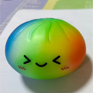 2026 Soft <b>Squishy</b> Steamed Bun Stress Ball Squeeze Fidget Toy For All Ages Anxiety Relief - Product Image 1