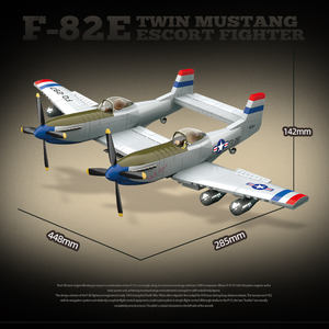 1107 pièces guerre mondiale 2 US Aviation Combat <span class=keywords><strong>armée</strong></span> <span class=keywords><strong>Air</strong></span> Force F-82E double Mustang <span class=keywords><strong>avion</strong></span> <span class=keywords><strong>avion</strong></span> combattant Construction blocs <span class=keywords><strong>de</strong></span> construction ensembles - Product Image 2