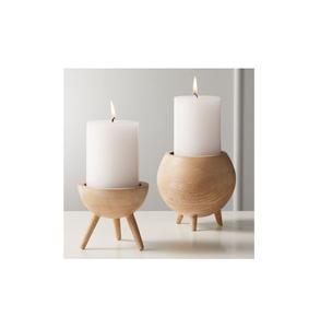 Bougeoir en bois au design unique Bougeoir en bois de qualité exclusive Bougeoir décoratif de table pour salon - Product Image 1