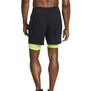 กางเกงขาสั้นตาข่ายกางเกงขาสั้น2 in 1สำหรับออกกำลังกายเล่นกีฬาออกกำลังกายในฤดูร้อนมีกระเป๋าโลโก้ออกแบบได้ตามต้องการ - Product Image 4