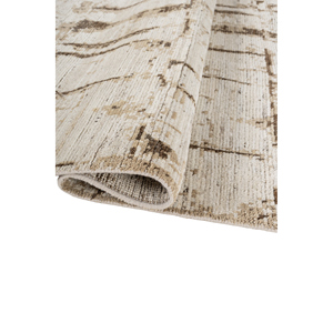 Alfombra de Lana Anudada a Mano Aprezo AKWL-2113 Color Marfil, Diseño Abstracto para Sala de Estar, Entrada o Pasillo, Formato Rectangular Tipo Rompecabezas - Product Image 2