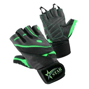 Guantes deportivos de medio Dedo de cuero cómodos y transpirables para levantamiento de pesas Guantes de gimnasio - Product Image 5