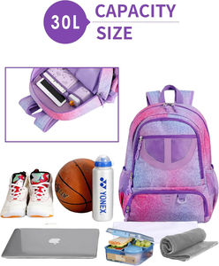 Bolsa de baloncesto unisex con forro de poliéster de gran capacidad, mochila de almacenamiento de fútbol de baloncesto con estampado de logotipo personalizado para deportes al aire libre - Product Image 3