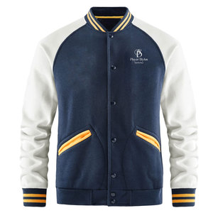 High Quality OEM Service Adult Winter Letterman Jacket New Arrival Stand Collar Front Logo Player Styles Eco-Friendly Quick Dry - Product Image 1