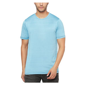 Venta al por mayor logotipo personalizado gimnasio transpirable secado rápido Fitness hombres manga corta Casual entrenamiento correr camiseta OEM ODM servicio de diseño - Product Image 3