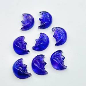 Piedra Preciosa de Amatista Natural Tallada en Forma de Cara de Luna, Cristal de Media Luna Hecho a Mano de 16x10 mm - Product Image 3