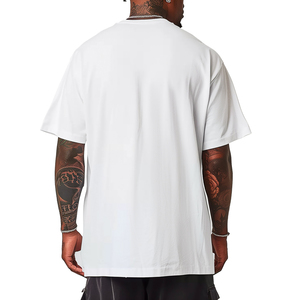 Nouveau Design plissé dos surdimensionné T-Shirt pour hommes séchage rapide manches courtes Sublimation personnalisée impression numérique solide 240 grammes - Product Image 2