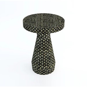 Mesa auxiliar de nácar de diseño moderno de alta calidad, taburete MOP de lujo para sala de estar, dormitorio, hecho a mano en Vietnam - Product Image 2