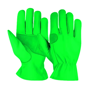 Guantes de seguridad para construcción de alta resistencia Cuero de grano de cabra reforzado Reflectante Resistente a la abrasión Protección para brazos y manos - Product Image 5