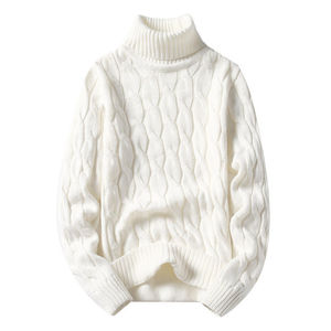 Suéter de cuello alto de alta calidad Jersey de punto suave de primera calidad Suéteres de hombre duraderos cómodos y ligeros cálidos - Product Image 2