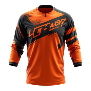 Jersey de Manga Larga Unisex para Motocross, Personalizable, Ajuste Cómodo, Ropa de Motocross MX Duradera, Transpirable, 180g, Digital - Product Image 3